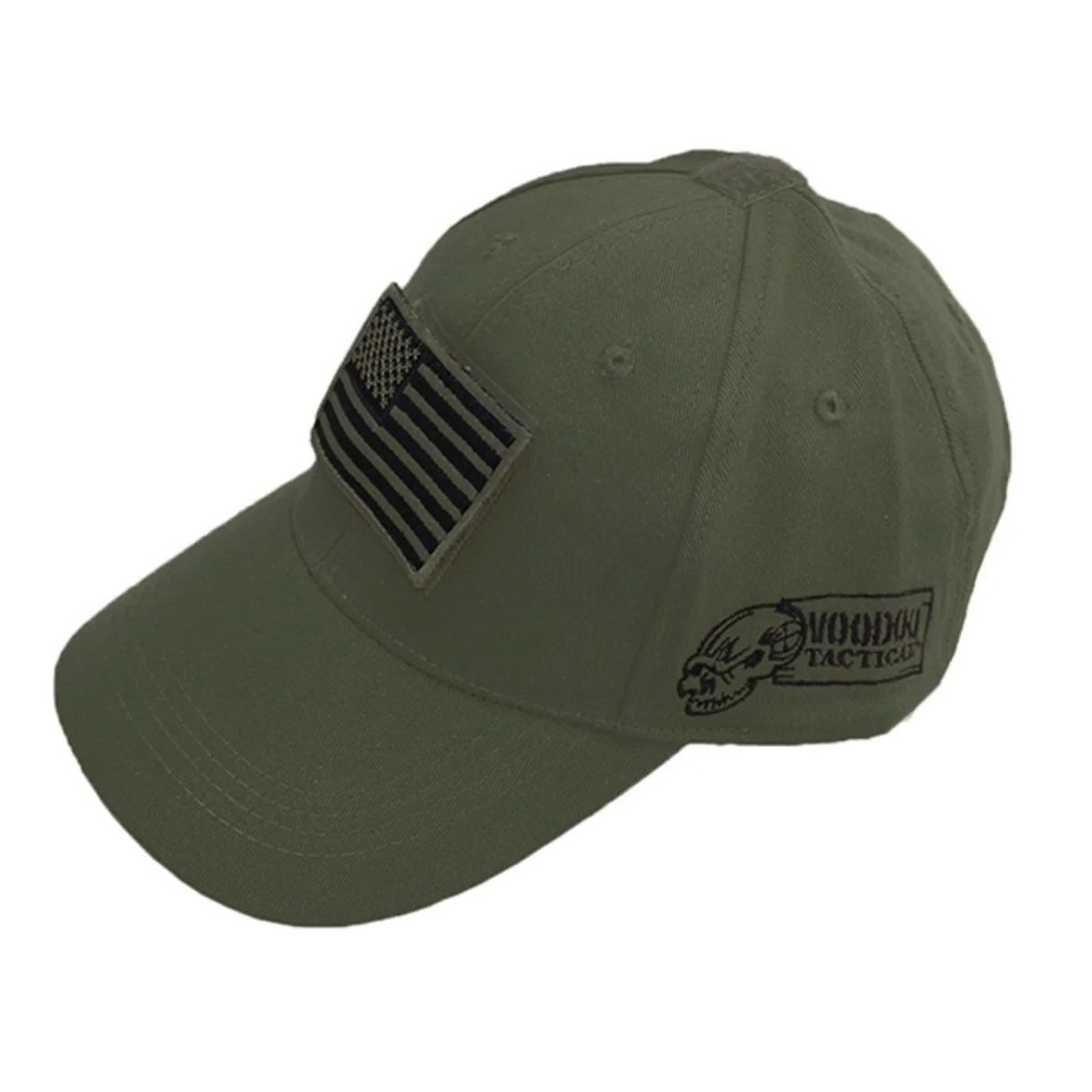 VooDoo Tactical - Olive Green Cap Hat with Velcro removable patch